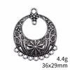 NewArrivals Jewelry Findings Angel Dream Catcher Earring Connector Accessories Parts Women's Bag Accessories For Women