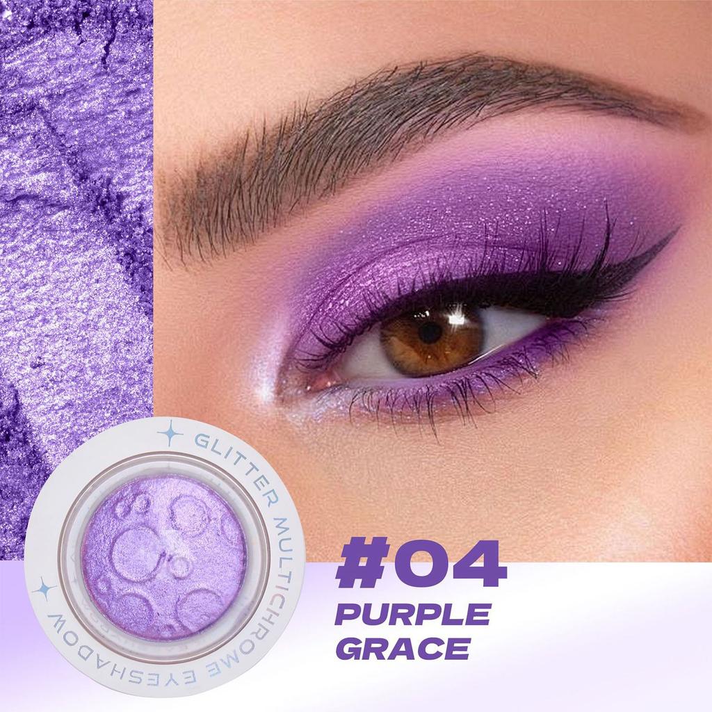 Флуоресцентные тени для век для лица, тени для век Planet Eyeshadow Glitter Highlight Eye Makeup, шелковистые кремовые тени для век