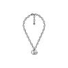 Gucci Double G Series Crystal Vintage Pendant Fashion Jewelry Metal Necklace Women necklace 526913-J1D50-8162