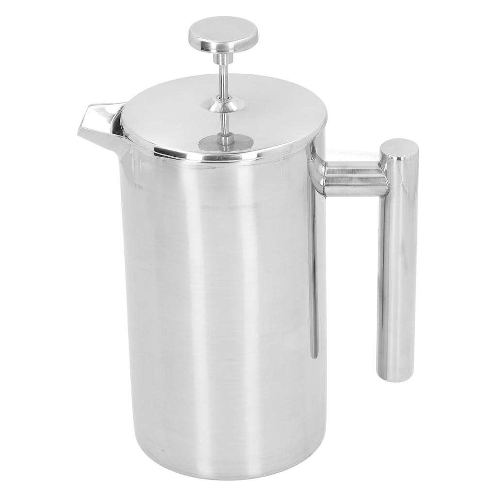 1000 мл ручной заварочный кофейник из нержавеющей стали кофейник-пресс двухслойный чайник для кофе