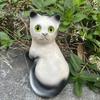 Cute Cat Garden Ornament Simulated Animal Courtyard Decoration Home Resin Crafts Sculpture Cute Desktop Decor