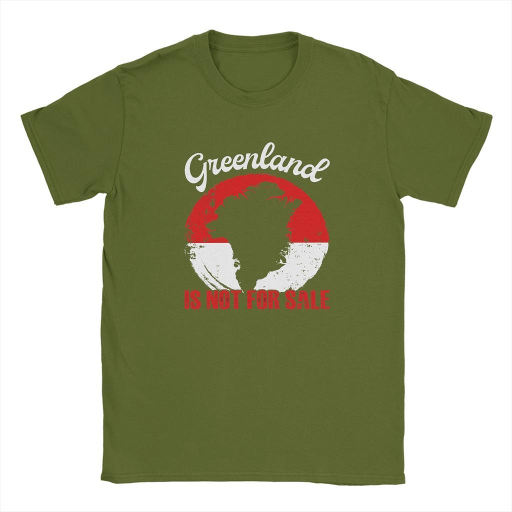 Greenland Is Not For Sale T Shirt Summer Fashion TShirts Unisex Cotton O Neck Oversize Top Tees Short Sleeves Y2K Funny Tops