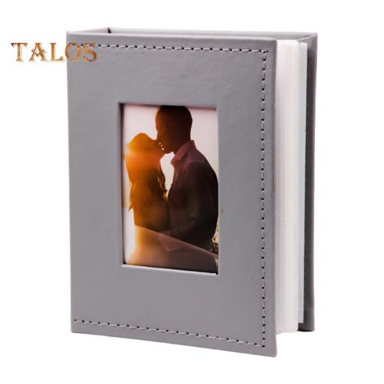Slip-in Photo Album Faux Leather Cover 50 Pages 100 Pockets 4x6-Inch Wedding Travel Baby Shower Kids Family Anniversary Picture Collection Book