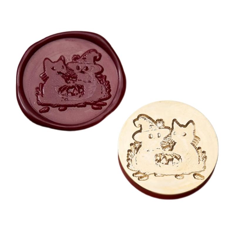 Восковая печать штамп для скрапбукинга украшения Ведьма тыквы Сургучный штамп