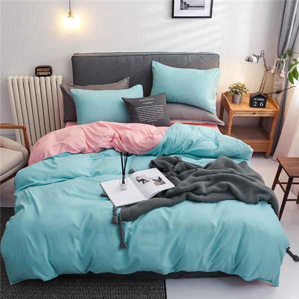 Bed Linens Bedding Sets Nordic Style Duvet Cover Set Quilt Cover and Pillowcase Double Sided Queen King Size