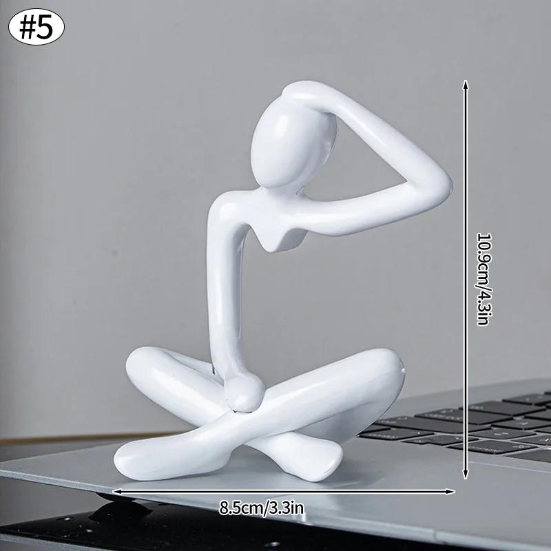 1/4PCS Nordic Light Luxury Style Abstract Figure Home Decoration Ornaments Sitting Posture Statue Crafts Desktop Decor Artworks