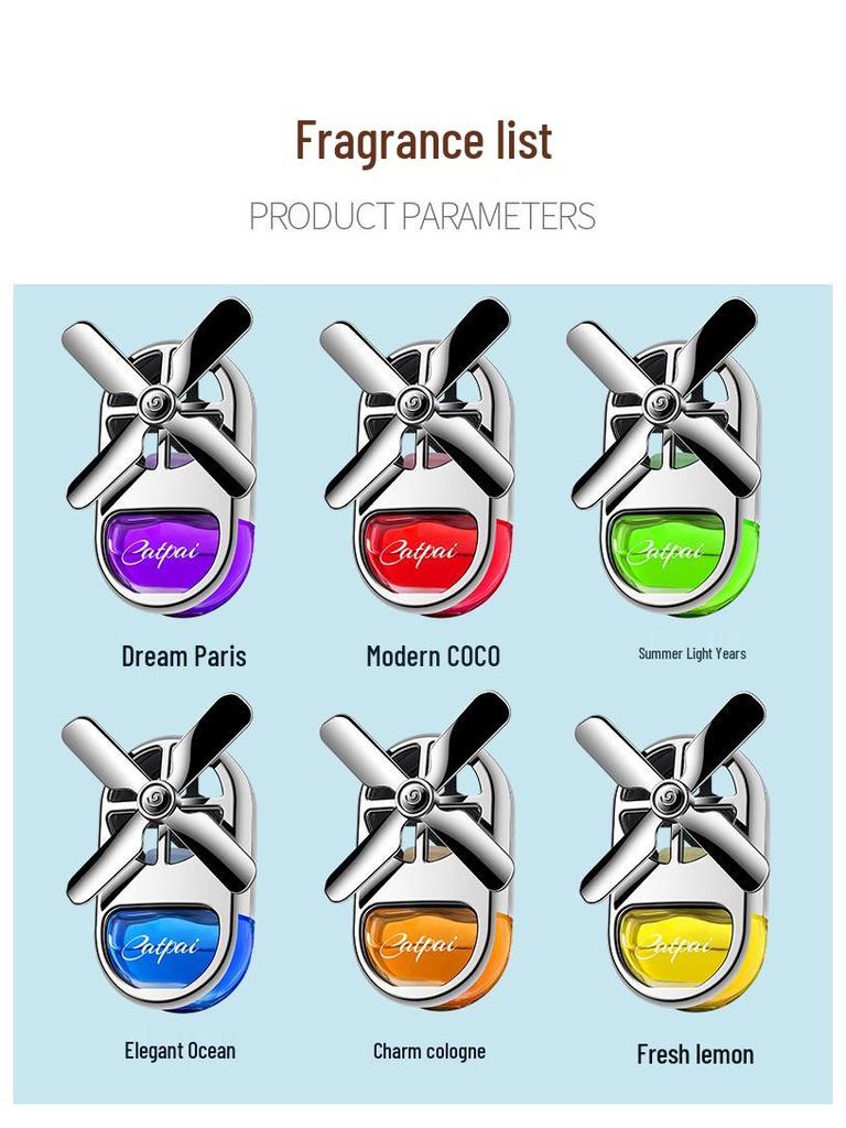 Creative Four-Leaf Pinwheel Car Air Freshener & Aroma Diffuser