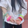 Acrylic Geometric Chunky Bangles Colorful Wristband New Charm Bracelet  Women