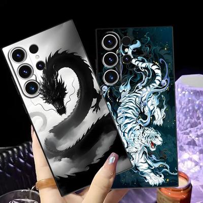Чехол для Samsung Galaxy S26 Note 20 Ultra 8 9 10 S25 Ultra S20 S24 Plus S10 S9 S21 FE S23 Funda Чехол для телефона Крутой Дракон