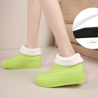 Модные женские водонепроницаемые и нескользящие резиновые сапоги