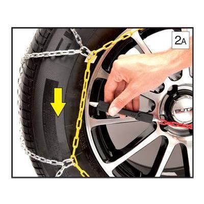 HUSKY Advance HUSA120 — Chaînes à neige 9 mm (jeu de 2) pour pneus 15–19", montage automatique, compatibles ABS