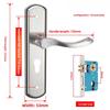 Indoor Door Lock, Integrated Lock, Bedroom, No Modification Hole, Wooden Door, Bedroom, Silent Single Tongue Lock