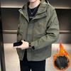 Осенняя Новая Куртка с Капюшоном Мужская Свободная Весенне-Осенняя Ветрозащитная Куртка Популярное Пальто