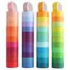 48 Rolls Washi Tapes Rainbow Colors Decorative Tapes 15mm Wide Colored Masking Tape for Journal Book Planner Scrapbooking DIY Arts Crafts