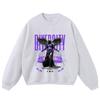 Oversized Vintage Washed Graphic Hoodie Unisex Streetwear Loose Fit Cotton Sweatshirt Men Women