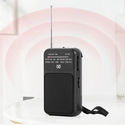 Светодиодный портативный карманный AM FM радиоприемник, работающий от батареек, стрелочный радиоприемник, встроенный динамик с разъемом для наушников 3,5 мм, стерео радиоплеер