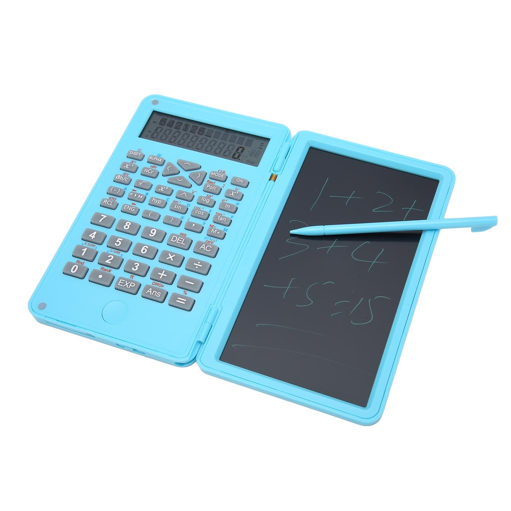 Calculator with Notepad Portable 10 Digits LCD Display Scientific Calculator for School Meetings and Family