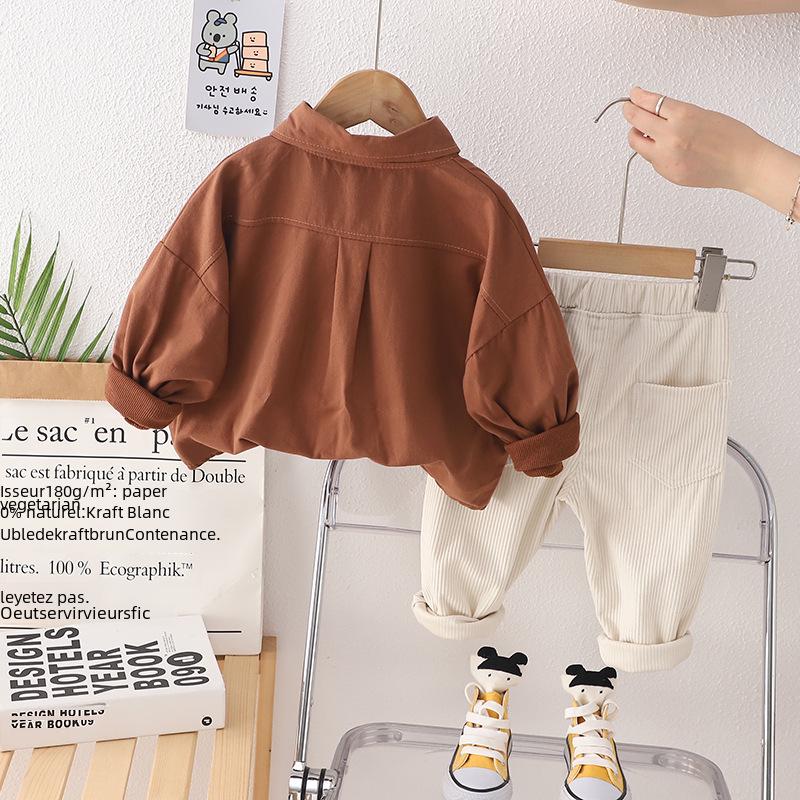 Модный двухпредметный костюм для мальчиков на весну и осень: Стильный комплект детской одежды