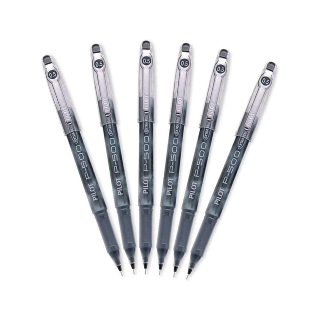Pilot Precise Gel Ink Ballpoint Pen Extra Fine Black Ink 6 Pieces P-500
