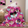 Black Girl Blanket, Kids Blankets for Bedroom, African Girls Blankets Gifts for Kids Purple Soft Throw Blanket, Throw Size 50" x 60" (130 x