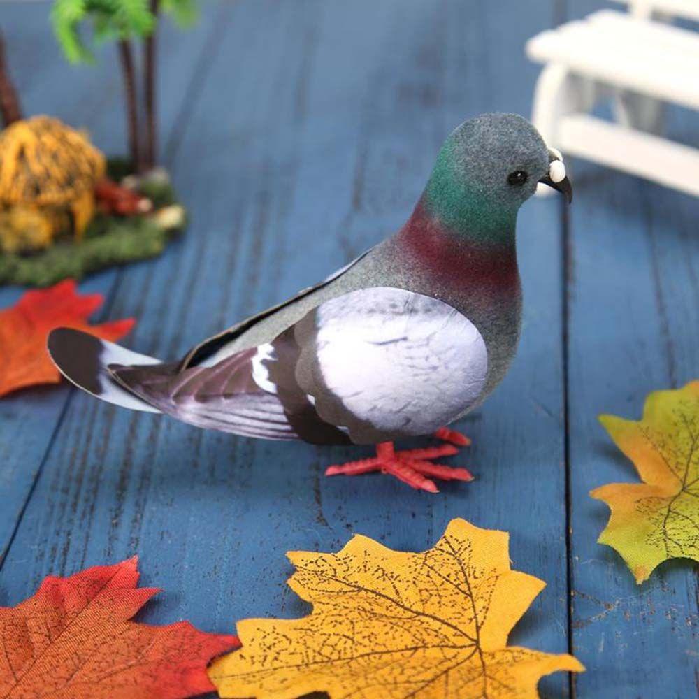 Ornaments Home Decoration Simulation Grey Pigeon Artificial Birds Imitation Animal Dove Model