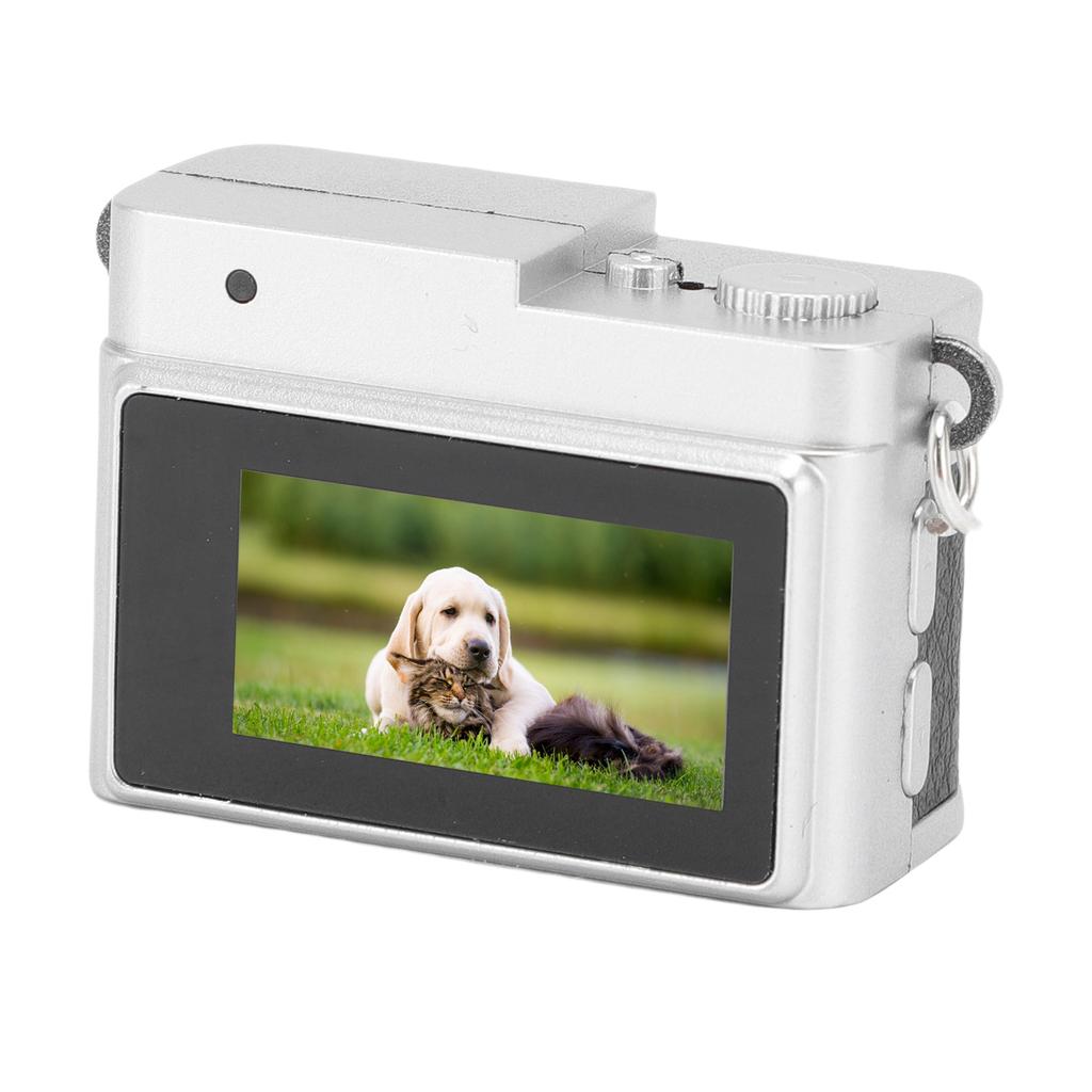 Small Vintage Digital Camera 1080P FHD 0.96 Inch Color Screen 128GB LED Fill Light Pocket Digital Camera