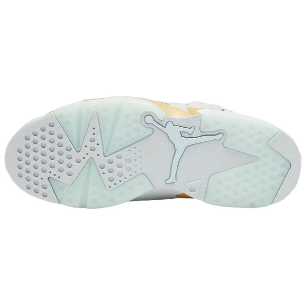 Женские кроссовки Air Jordan 6 Retro Craft Pearl серые, чисто-платиновые, ледниково-голубые DQ4914-074