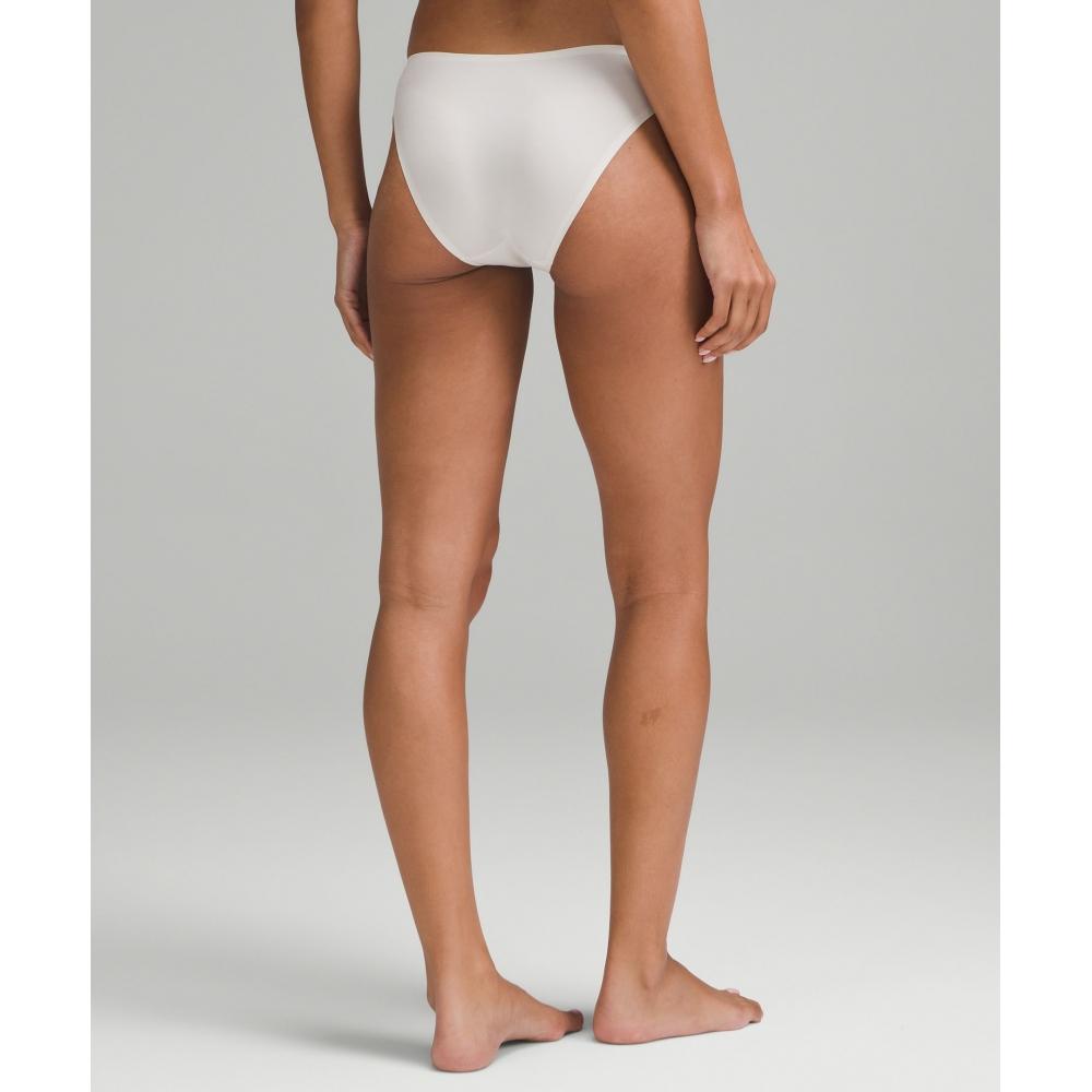 Lululemon Wundermost Ultra Soft Nulu Mid Rise Bikini Underwear Bone