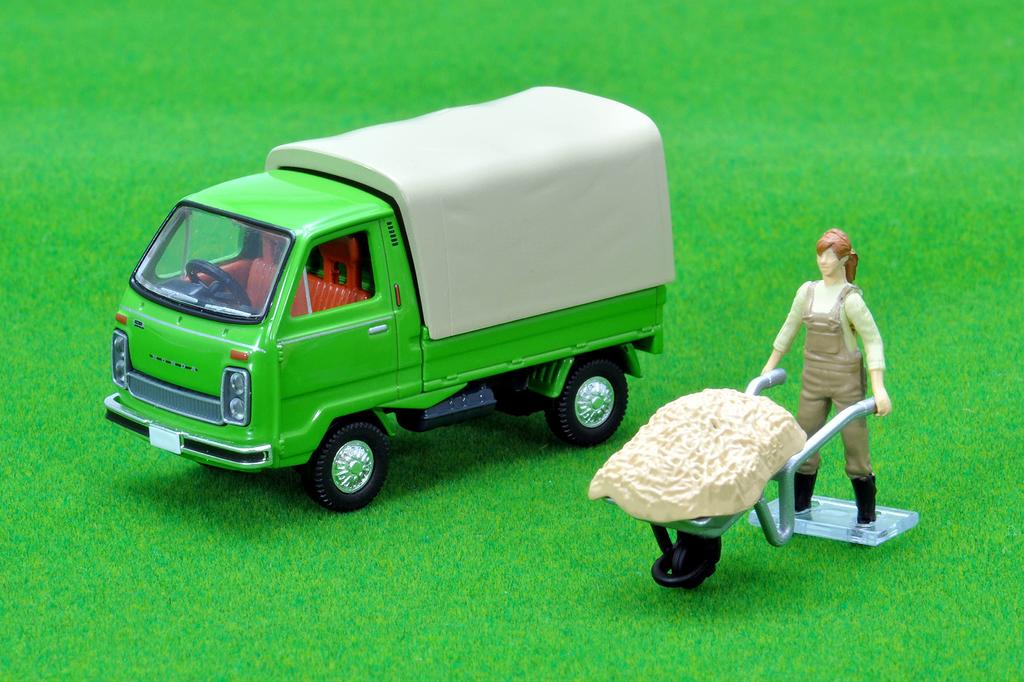 Tomica Limited Vintage Neo 164 LV-N15c Honda TN-V Super Deluxe Green with Figure Completed Product 320197