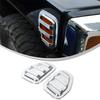 АБС-пластик Глянцевый серебристый Для Hummer H3 2005-2009 Автомобильные Боковые Поворотники Защитная Крышка Декоративная Накладка Наклейка Внешние Аксессуары
