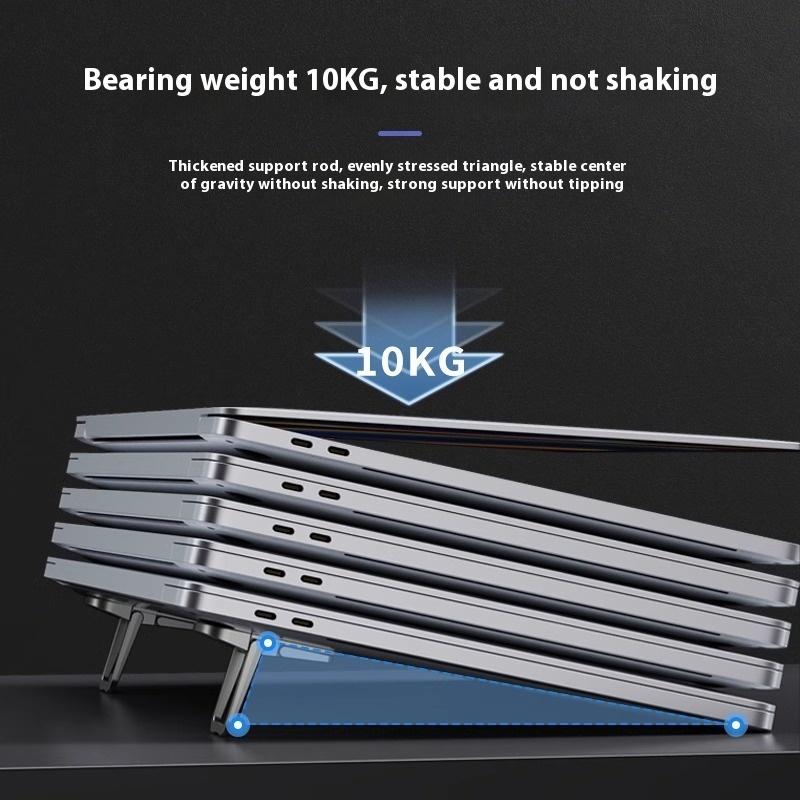 2 шт./набор Портативная складная подставка для ноутбука, держатель для ноутбука, регулируемая подставка-райзер, охлаждающий кронштейн, универсальная для ноутбука, планшета