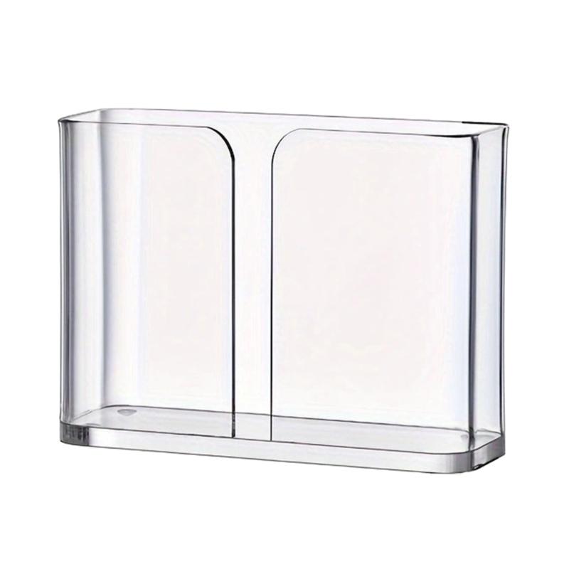 Прозрачная акриловая салфетница Практичный контейнер для столовых салфеток для свадеб и домашнего использования Диспенсер для салфеток Кухонная утварь