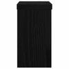 Plant Stand 2 pcs Black Oak Effect 10 x 10 x 18 cm