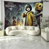 Little Nightmares Wall Tapestry Aesthetic Wall Hanging Printed Fabric Blanket Decorative Tapestries for Bedroom Living Room Home Decor