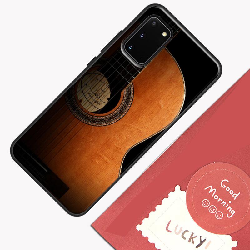 Классический деревянный чехол для телефона-гитары для Samsung Galaxy S25 S26 Ultra S20 S21 S22 S23 S24 Plus S9 S10 S25 FE Защитный корпус