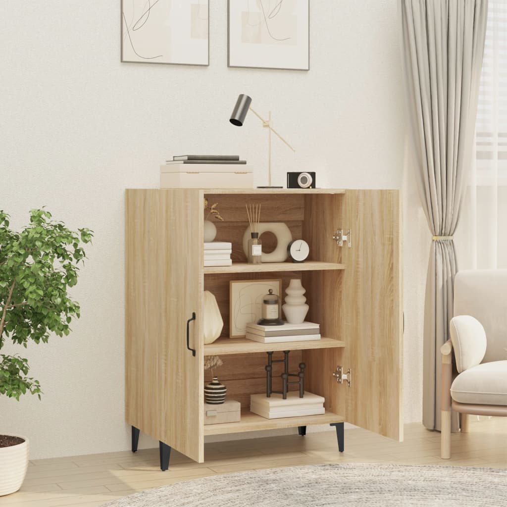 Vidaxl Szafka, Dąb Sonoma, 70X34X90 Cm, Materiał Drewnopochodny