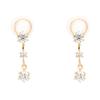 ESTELLE [Official] Women's Earrings, 10K Yellow Gold with Cubic Zirconia, 0282-0143-0019-0000