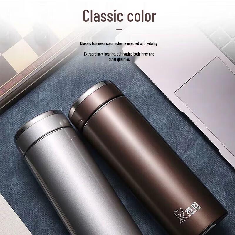 Heenoor 360ml Portable Vacuum Insulated Tea Mug with Filter