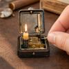 Механическая коробочка для свечей, Винтажный карманный поджигатель с заводом и подсвечник 19 века, Ретро латунная викторианская поджигалка-пламя, коробочка для свечей с механическим подъемником