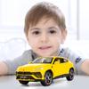 Совместимо для 1:24 модель автомобиля Lamborghini Urus, литая под давлением машинка с откатным механизмом, игрушечная машина, двери открываются, свет и звук, игрушки для мальчиков, подарки для детей и взрослых