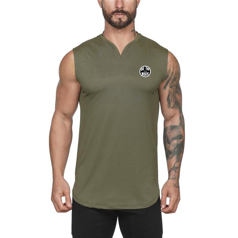 Muscleguys Cotton Crew Neck Sports Casual Sleeveless T-Shirt Training Fitness Simple Fashion Men's Undershirt