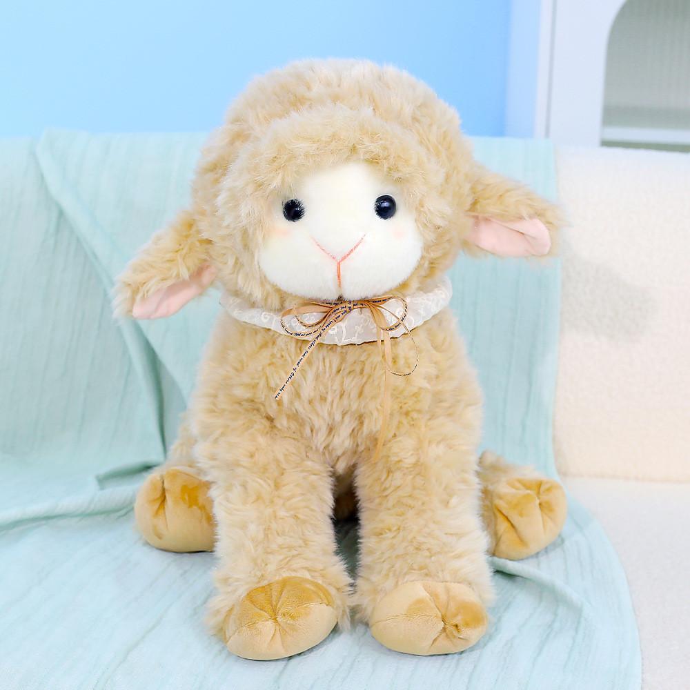 Plush Sheep Toy With Soft Polyester Filling Perfect For Kids Bedtime And Gift Giving