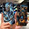 Крутой Мультяшный Узор с Драконом, Львом, Тигром, 2D Печать, Чехол для Itel City 100 City100, Мягкий Силикон, Черная Задняя Крышка, Пейзаж