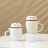 Керамическая чашка для чая с разделением, с крышкой и фильтром, чашка для воды, офисная чашка для кофе, милый креативный сувенир