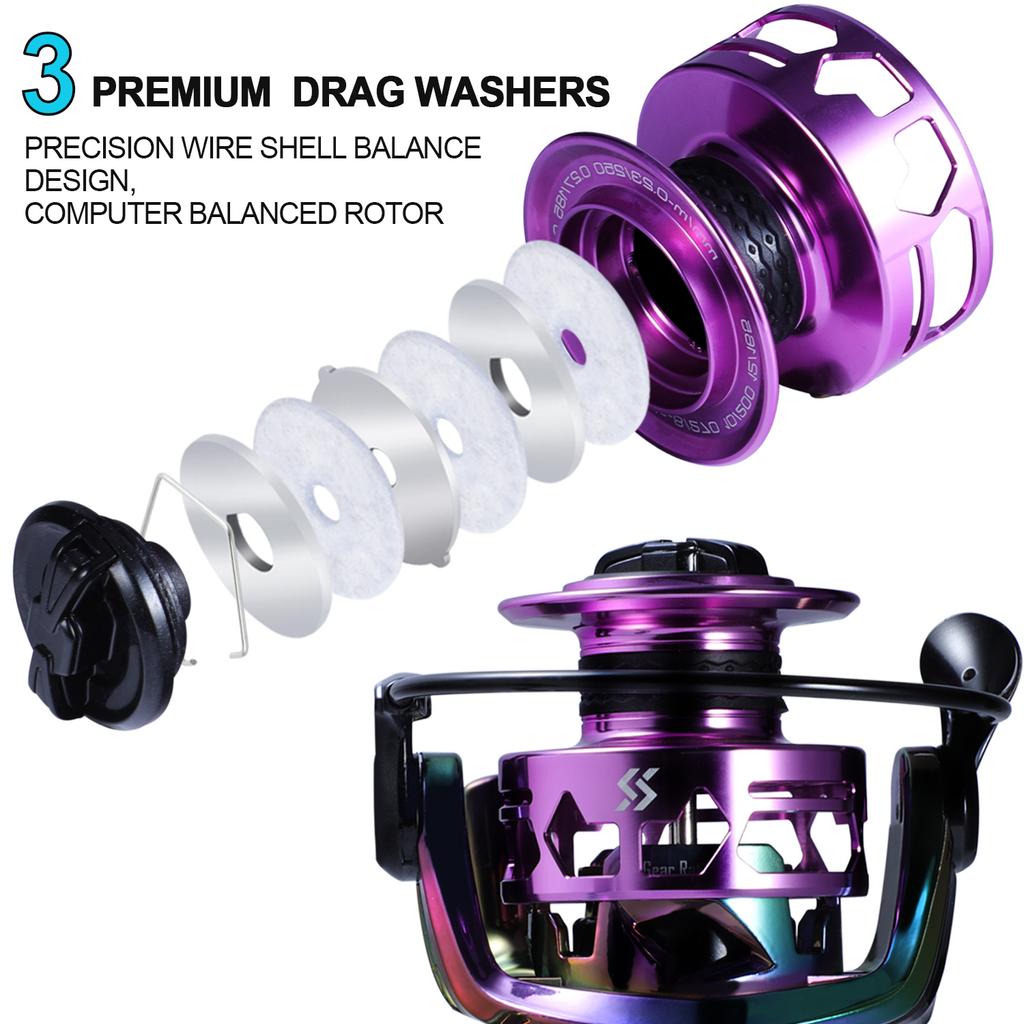 SOUGAYILANG Спиннинговые катушки 12 + 1BB, рыболовное колесо с левой/правой ручкой, спиннинговая катушка для троллинга, рыболовные инструменты, рыболовные принадлежности