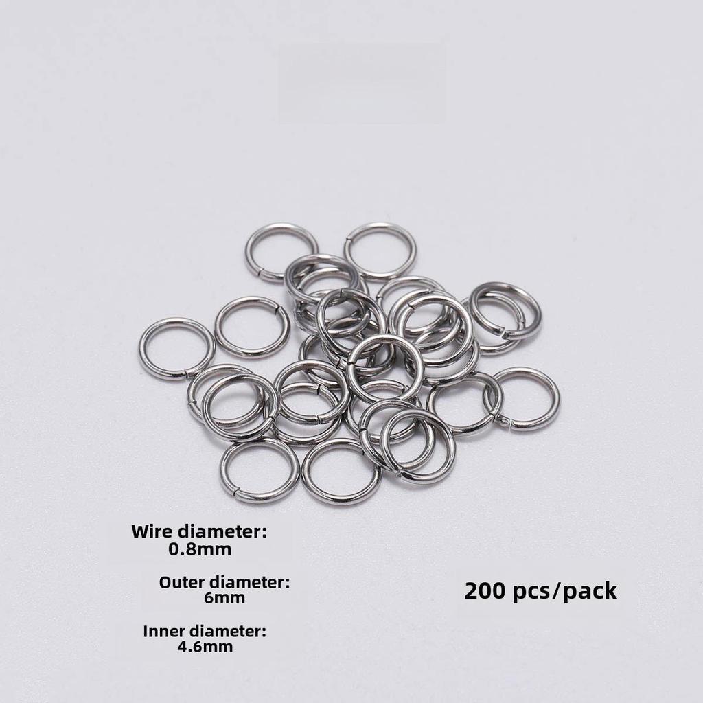 Плоское одинарное соединительное кольцо из нержавеющей стали для ювелирных аксессуаров своими руками