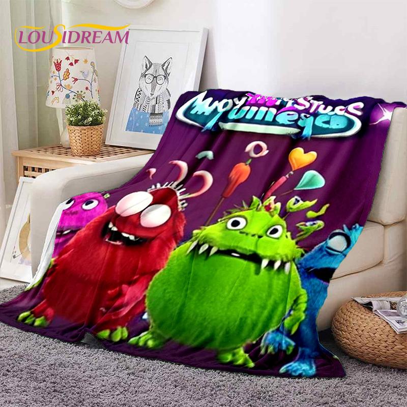 Игровые мультяшные мягкие одеяла My Singing Monsters, Теплое плед-покрывало, Удобное одеяло для пикника, кровати, дивана, дома, спальни, ребенка