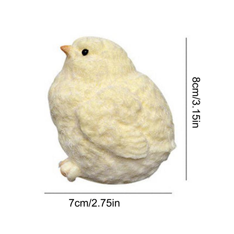 Cute Squeeze Chicken Toy Handmade Plush Simulation Yellow Chicken Squeezing Pinching Soft Toys Relief Pressure Gift