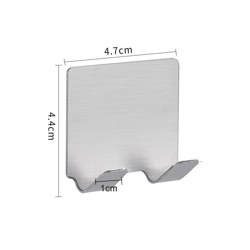 Self Adhesive Wall Hook Bathroom Kitchen Wall Door Hook Stainless Steel Hook Hanger Door Hanger Hook Holder Hat Key Towel Hooks