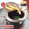 Japanese Deep Frying Pot Stainless Steel Deep Fryer with Thermometer and Lid Household Tempura Fryer Pot for Kitchen Cooking